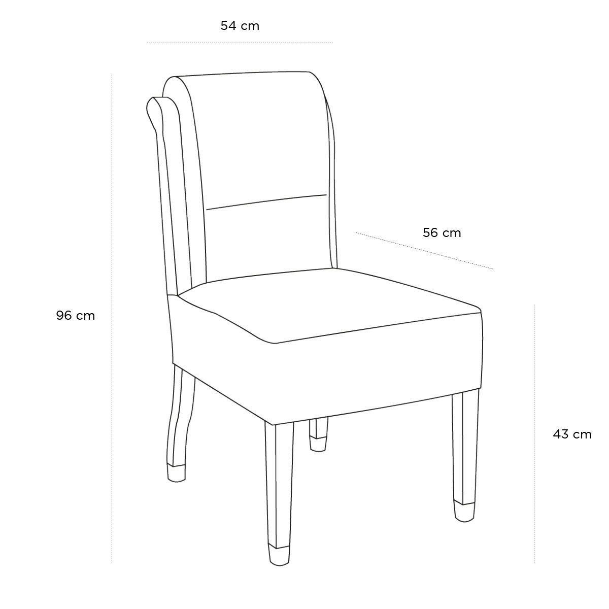 Schéma du produit Chaise Murat