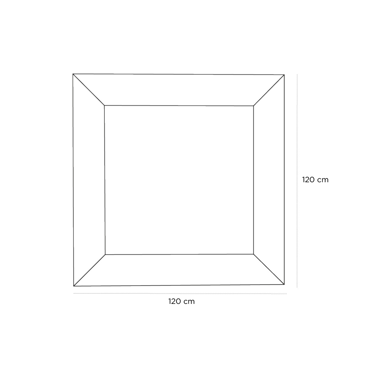 Product schematic Miroir Modénature