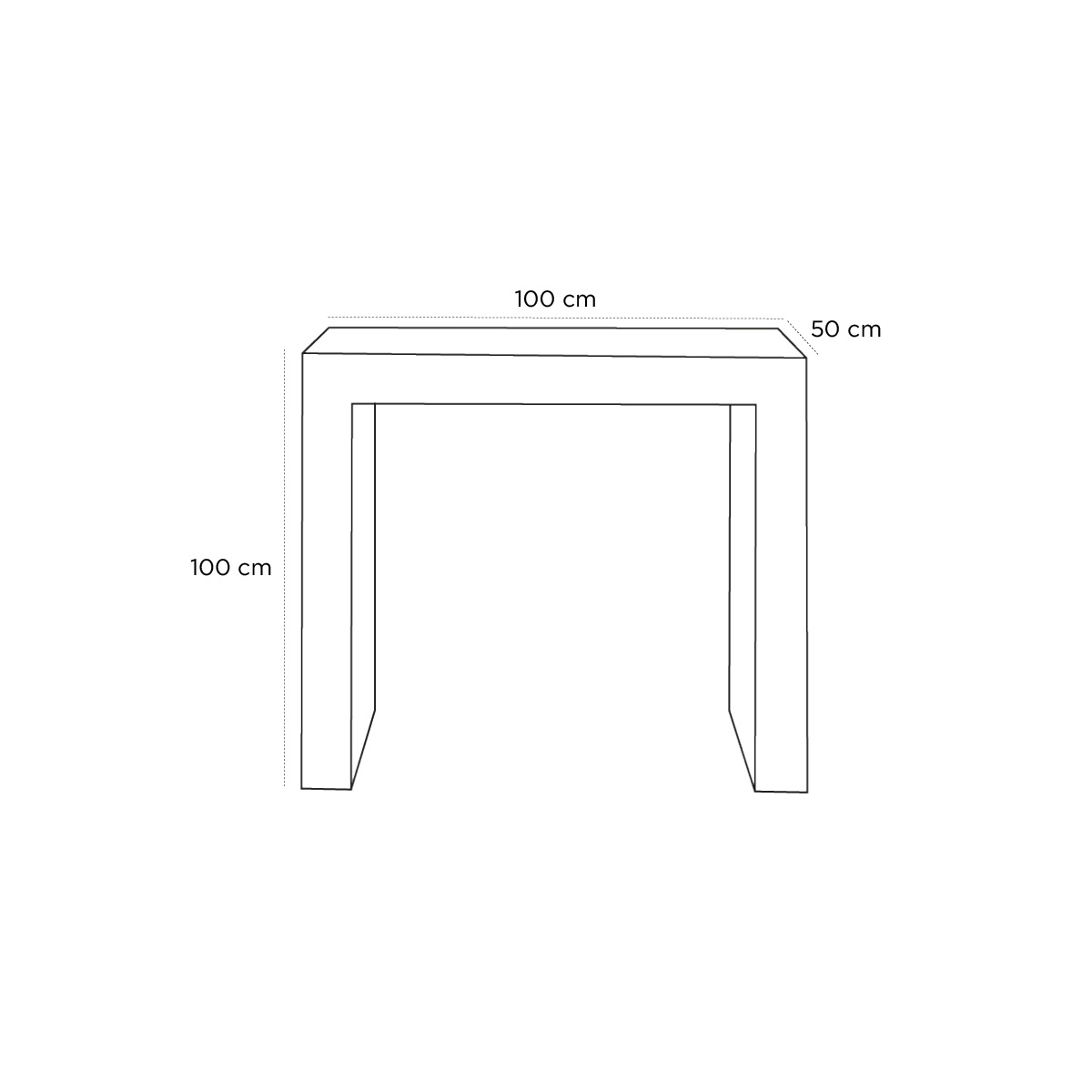 Product schematic Console Firenze GM