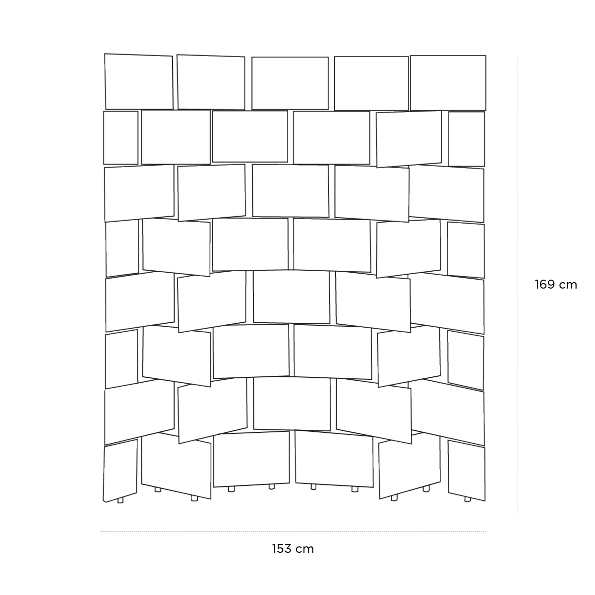 Product schematic Paravent Eileen Gray