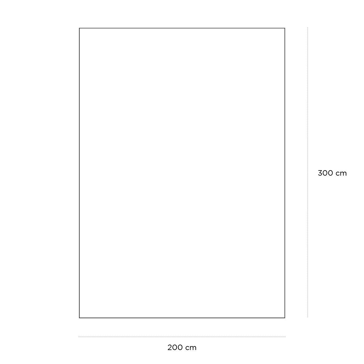 Product schematic Tapis Adum Ivoire