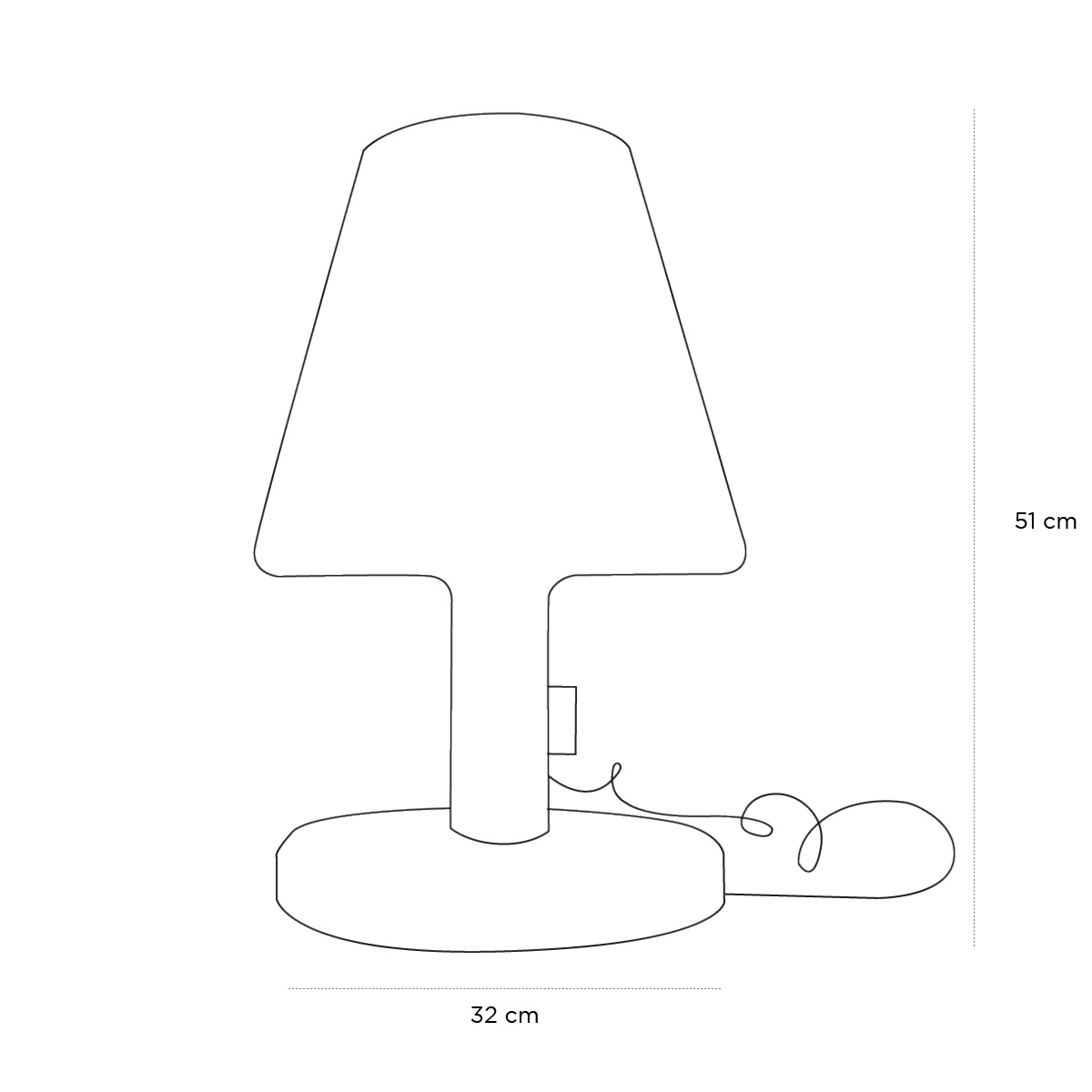 Product schematic Lampe Edison GM
