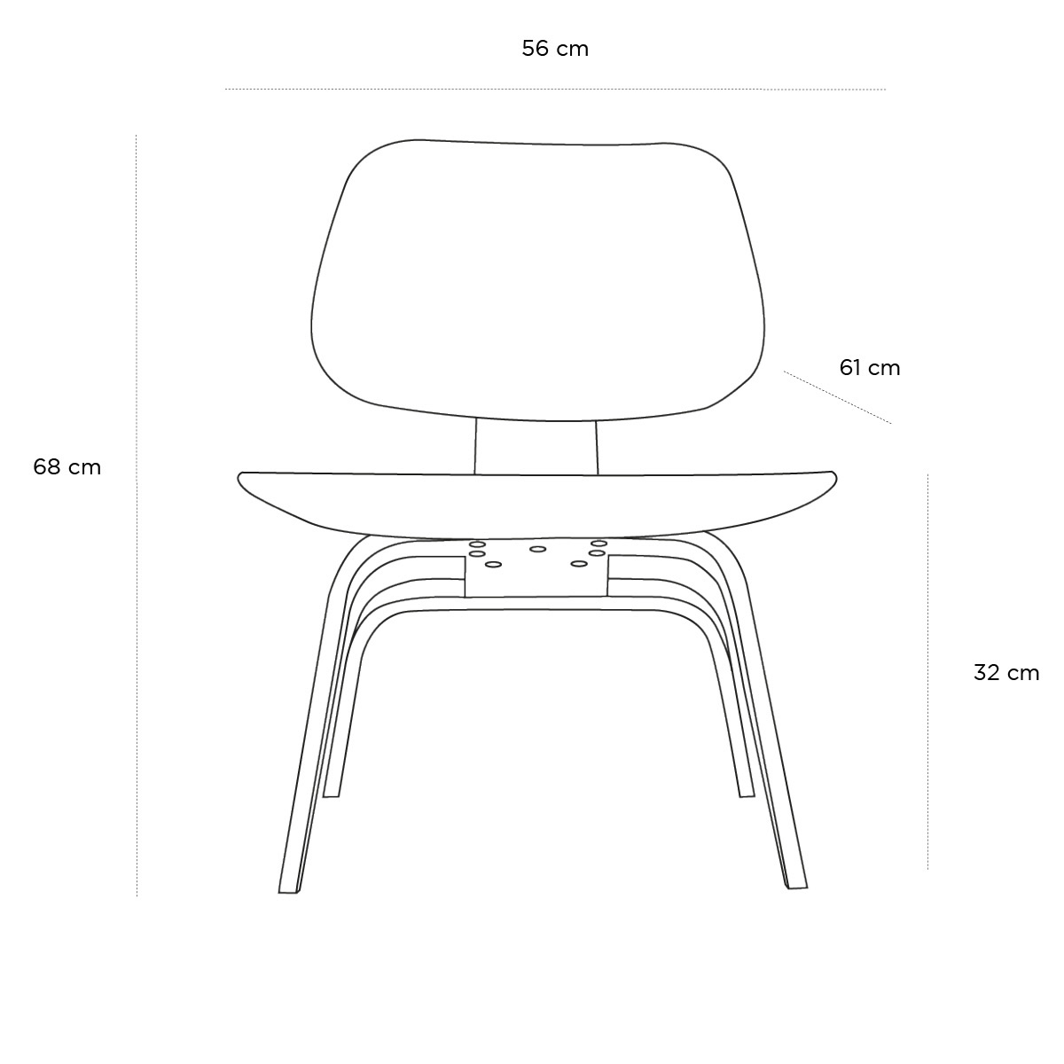 Product schematic Chauffeuse LCW Peau de Vache