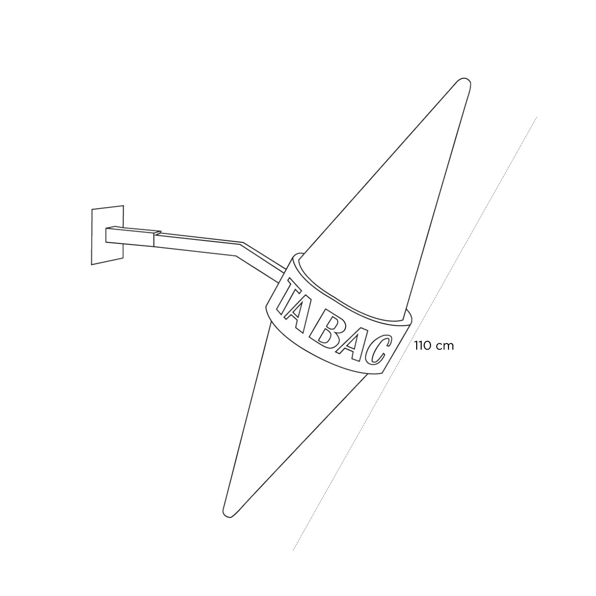 Product schematic Carotte de Tabac Lumineuse