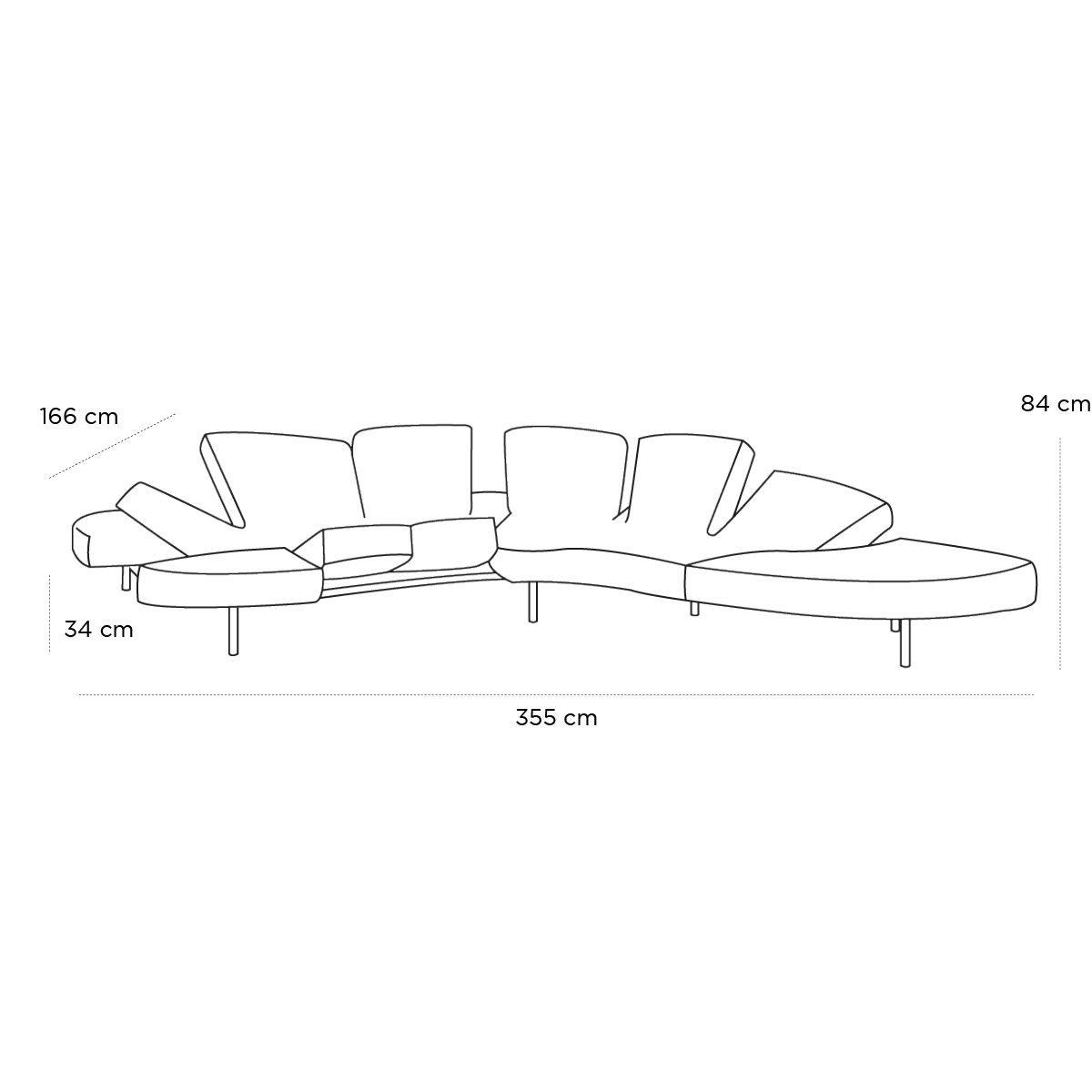 Schéma du produit Canapé Flap