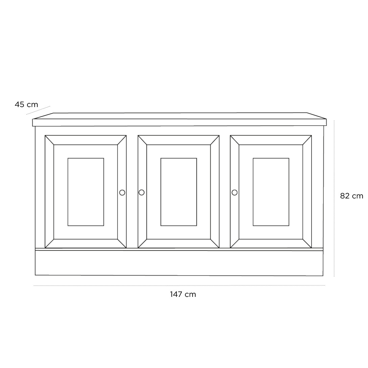 Product schematic Fond de Bar Haussmann