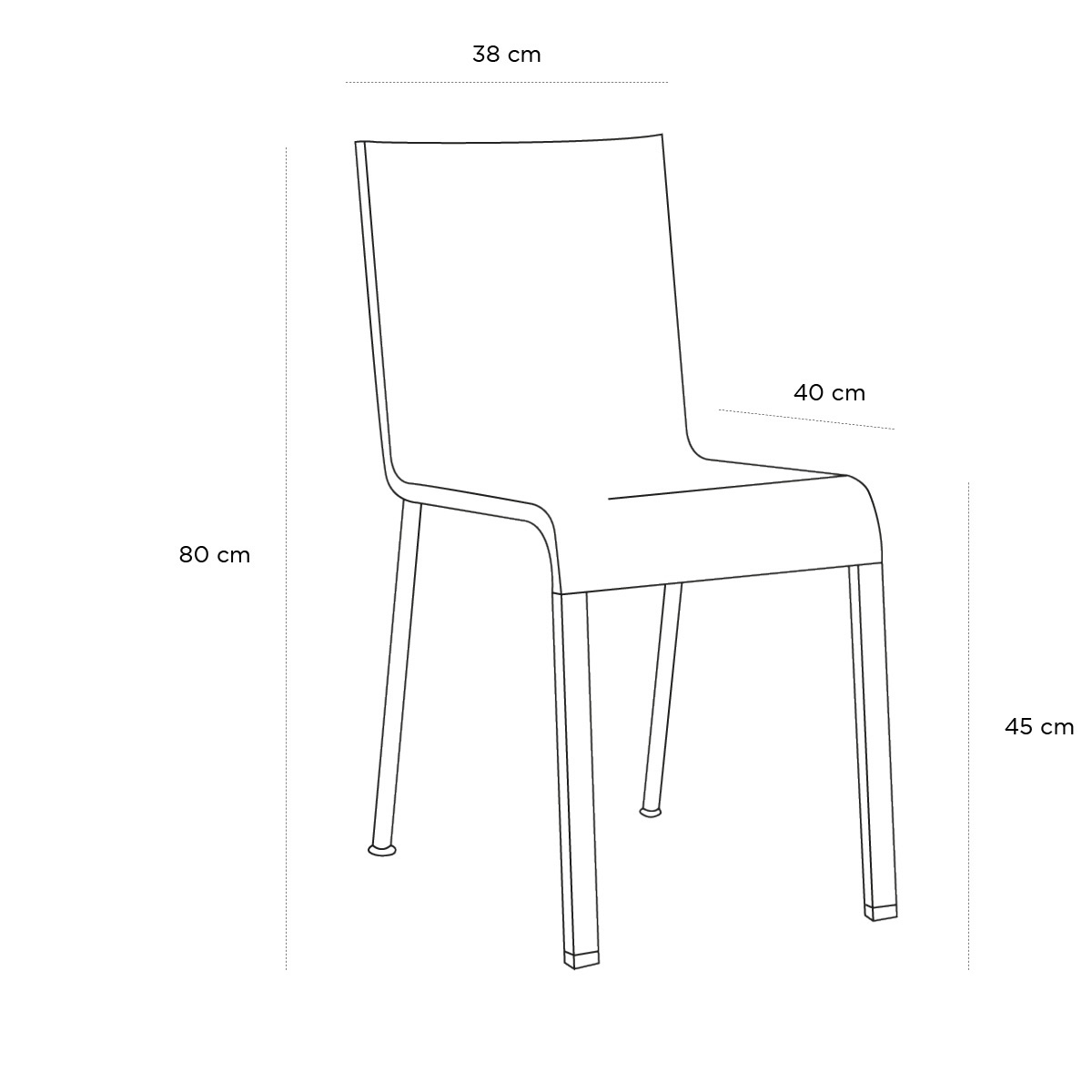 Product schematic Chaise Point 03