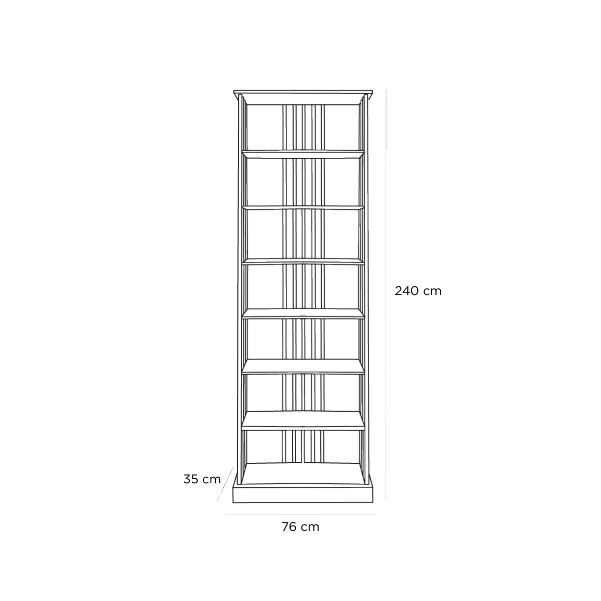 Product schematic Etagère Gratte-ciel