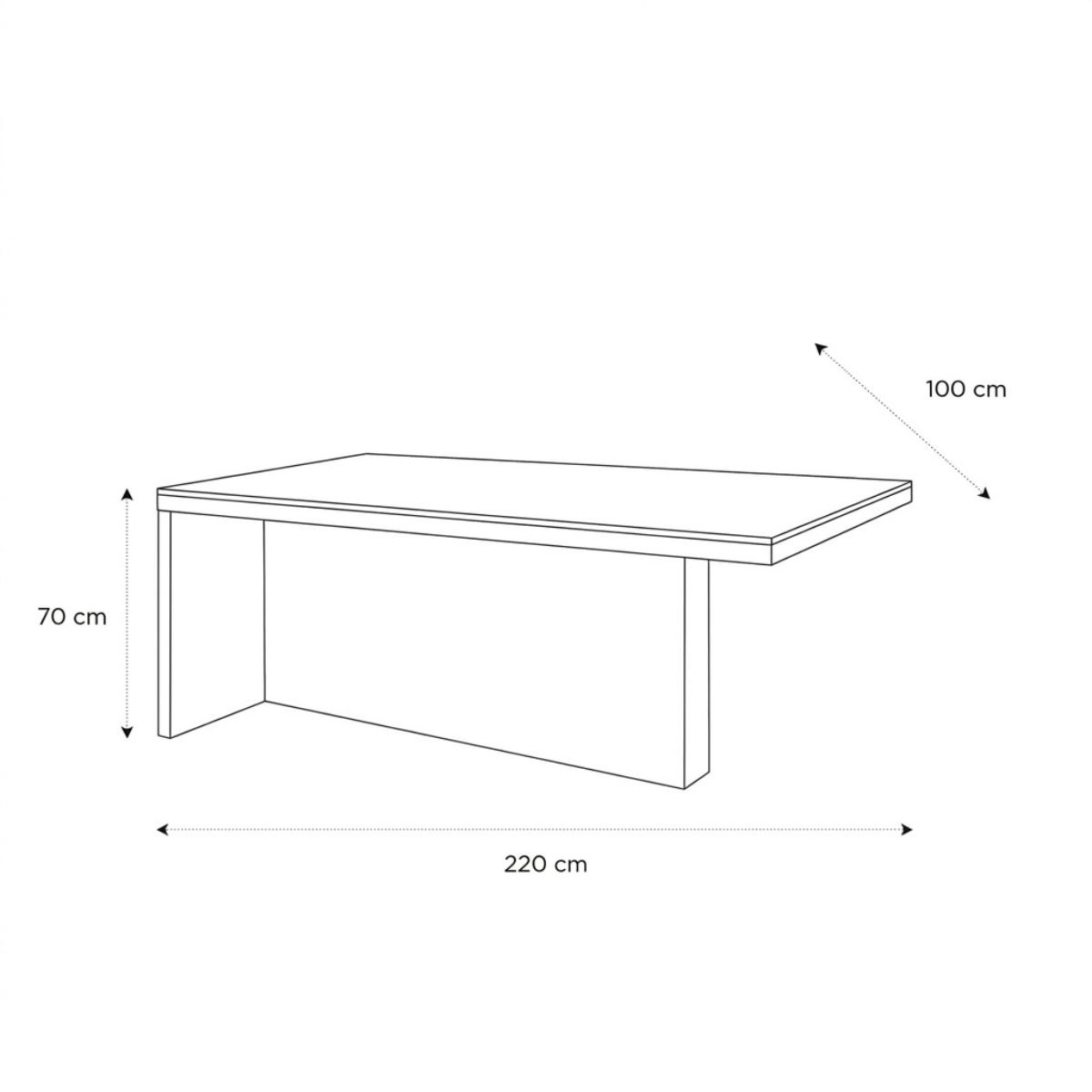 Product schematic Bureau Iceberg GM