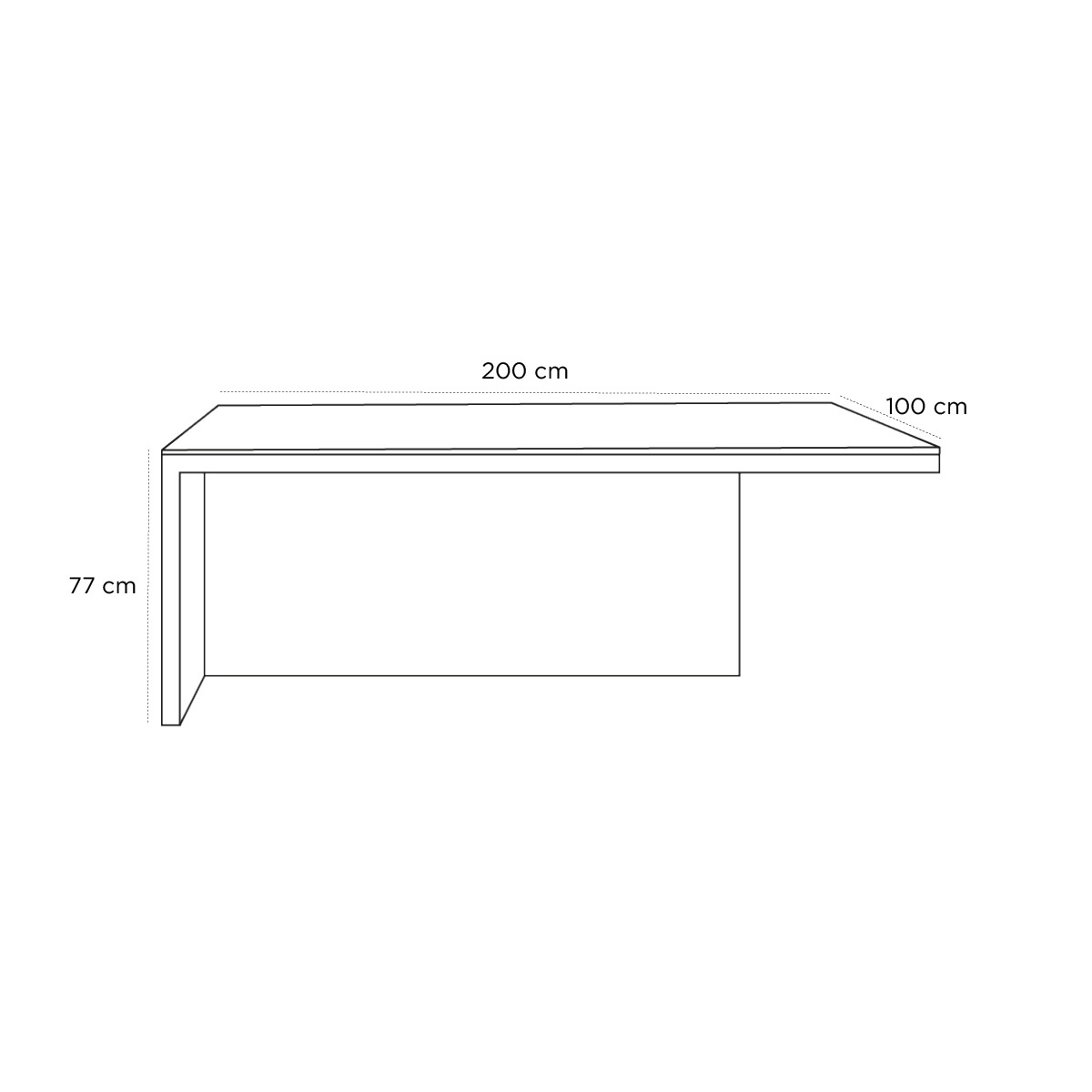 Product schematic Bureau Iceberg GM