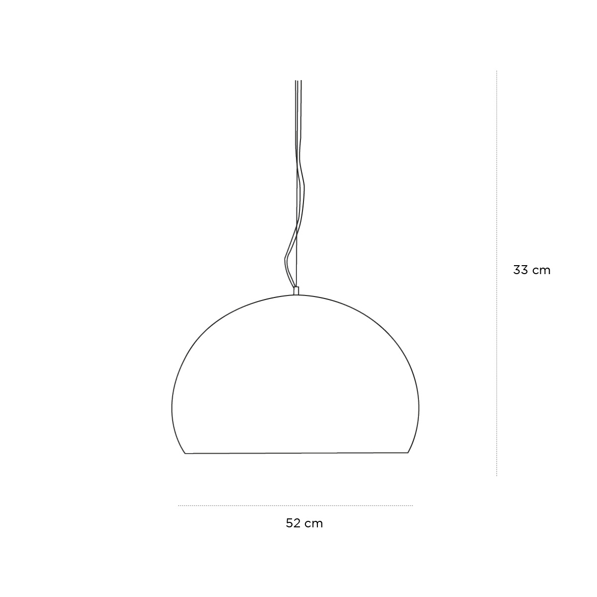 Product schematic Suspension Fly Cuivre