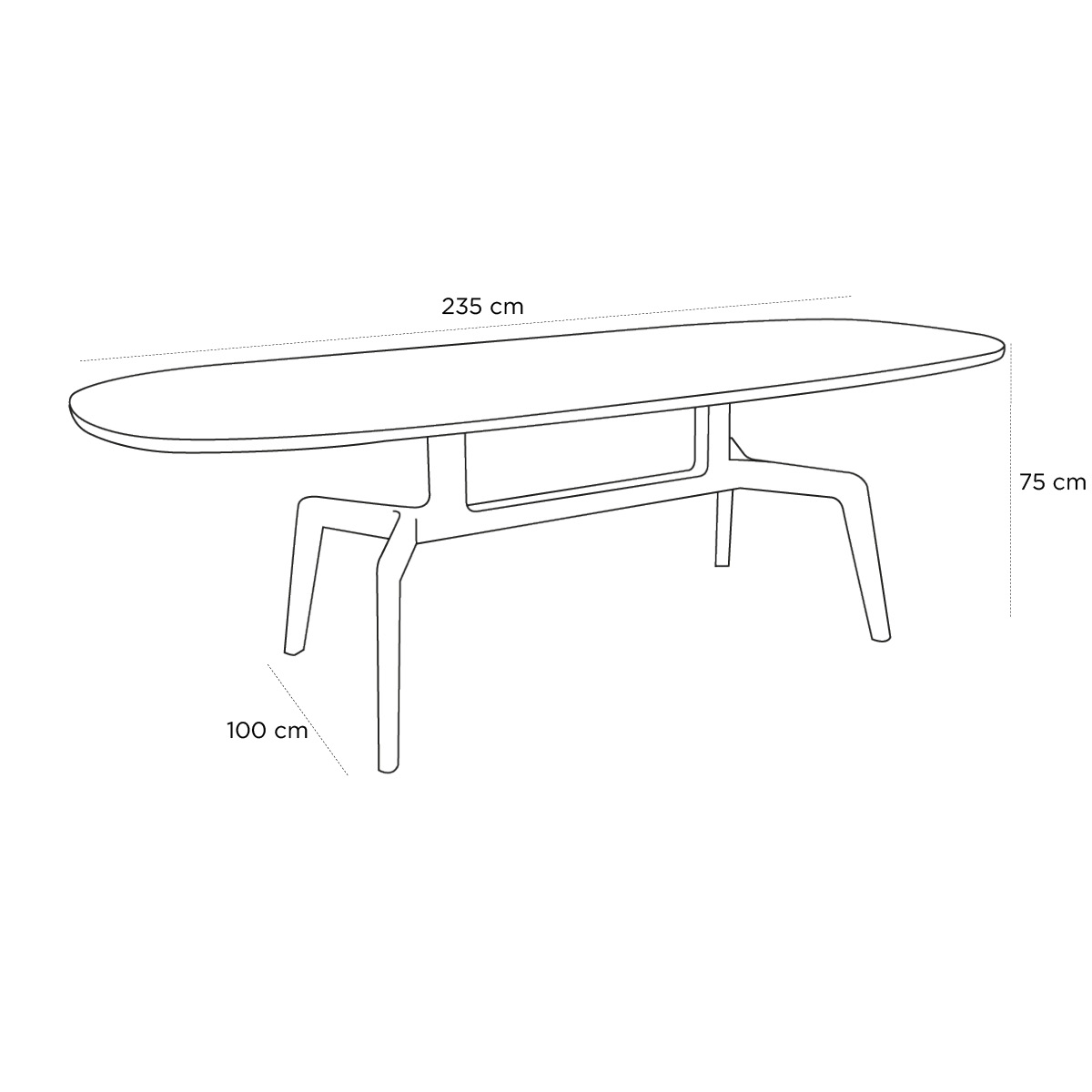Product schematic Table Stabiles