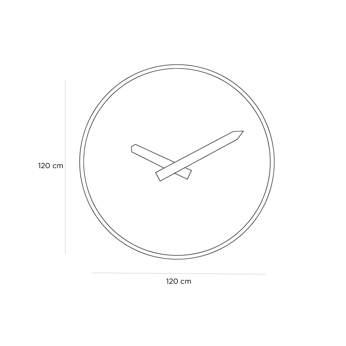 Product schematic Horloge Industrielle
