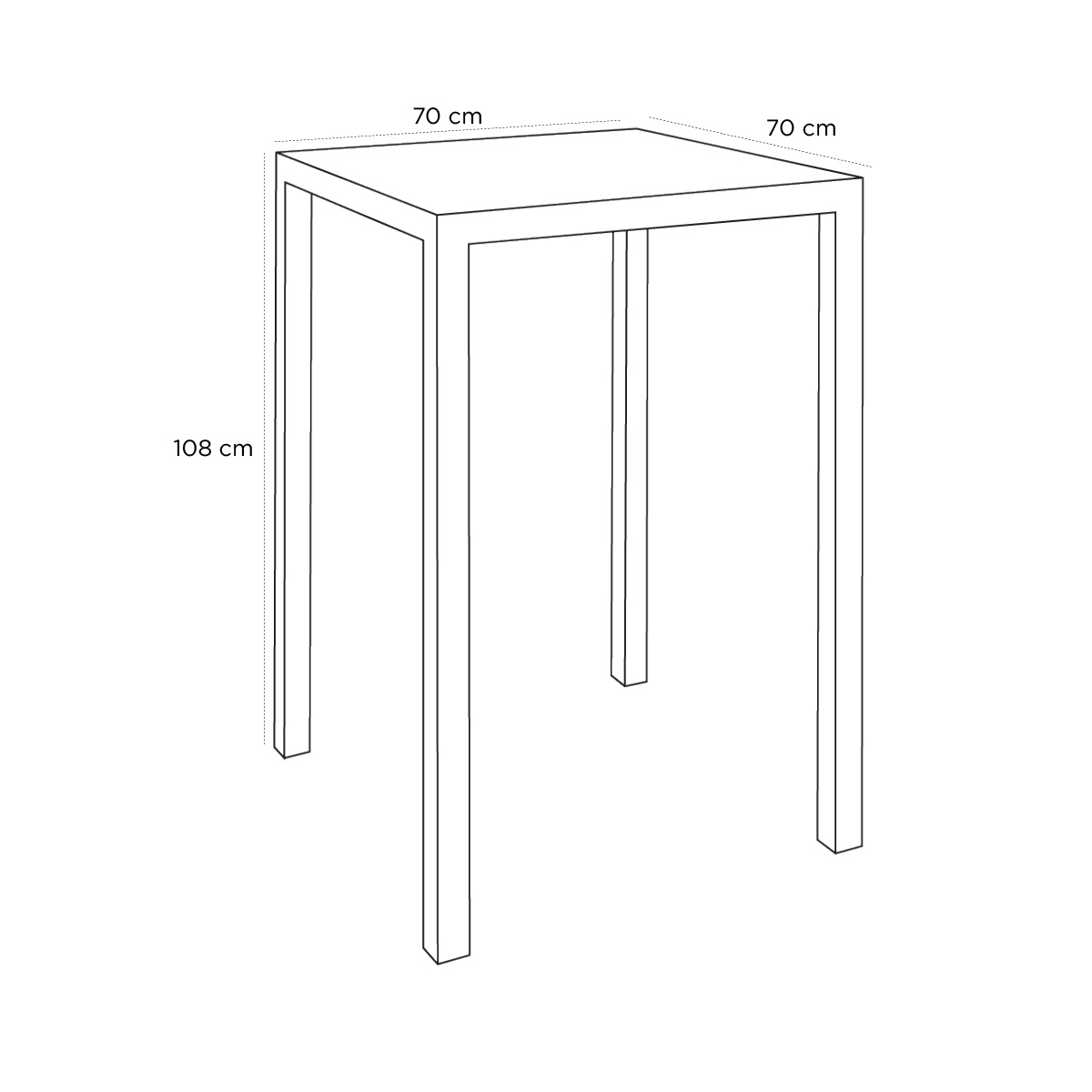 Product schematic Mange-debout Mange Debout Marielle 70x70