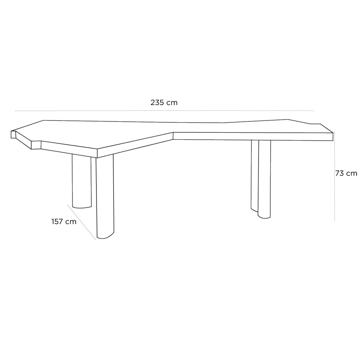 Product schematic Bureau Ventaglio