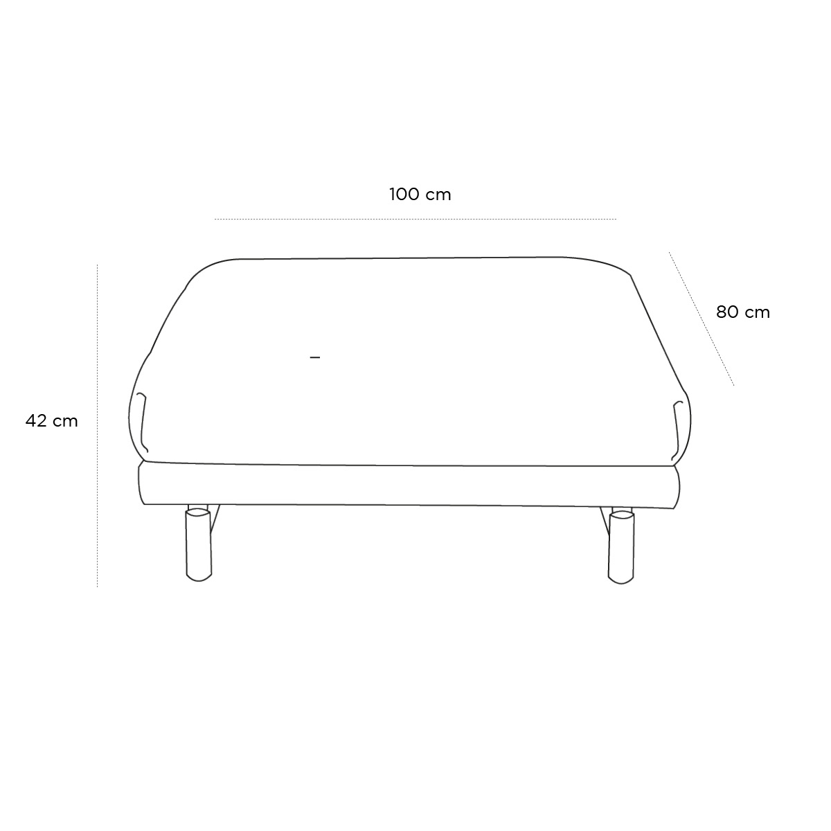 Product schematic Pouf Rest