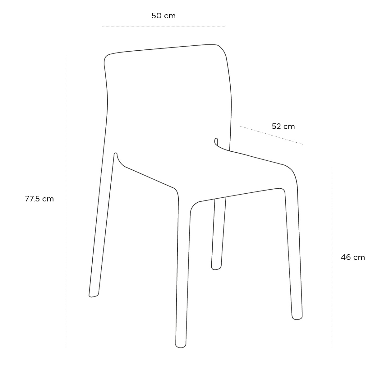 Schéma du produit Chaise First