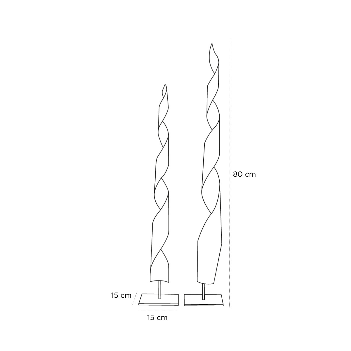 Product schematic Spirale en Bois