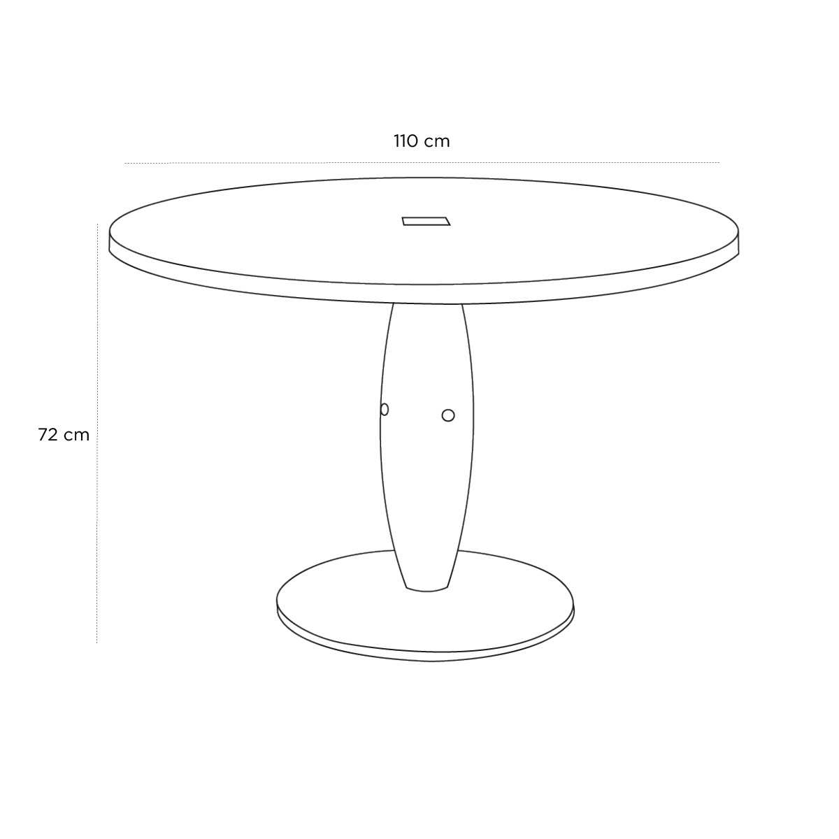 Product schematic Table Marly