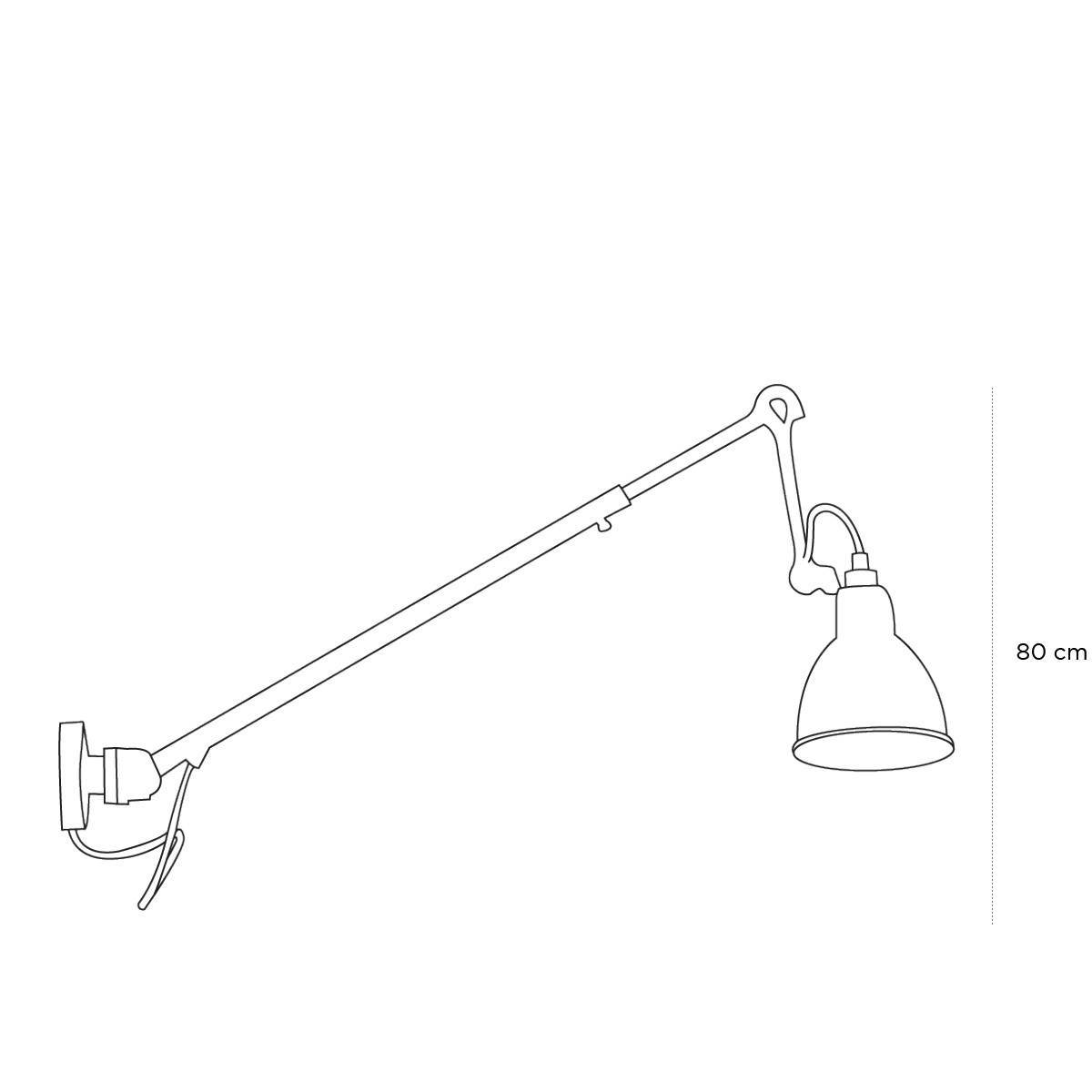 Product schematic Lampe Gras N°302