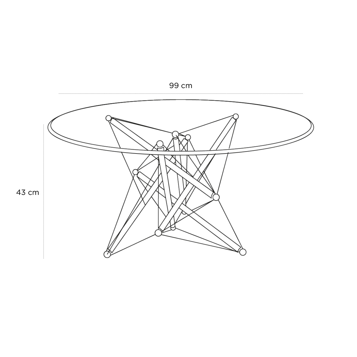 Product schematic Table basse 713