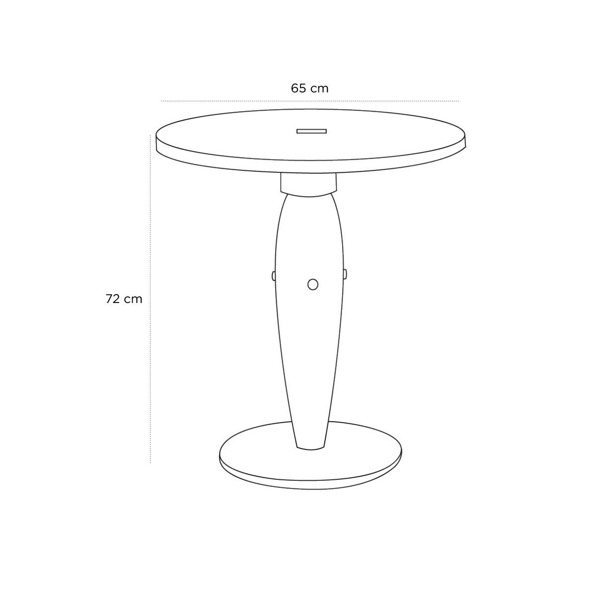 Product schematic Guéridon Marly PM