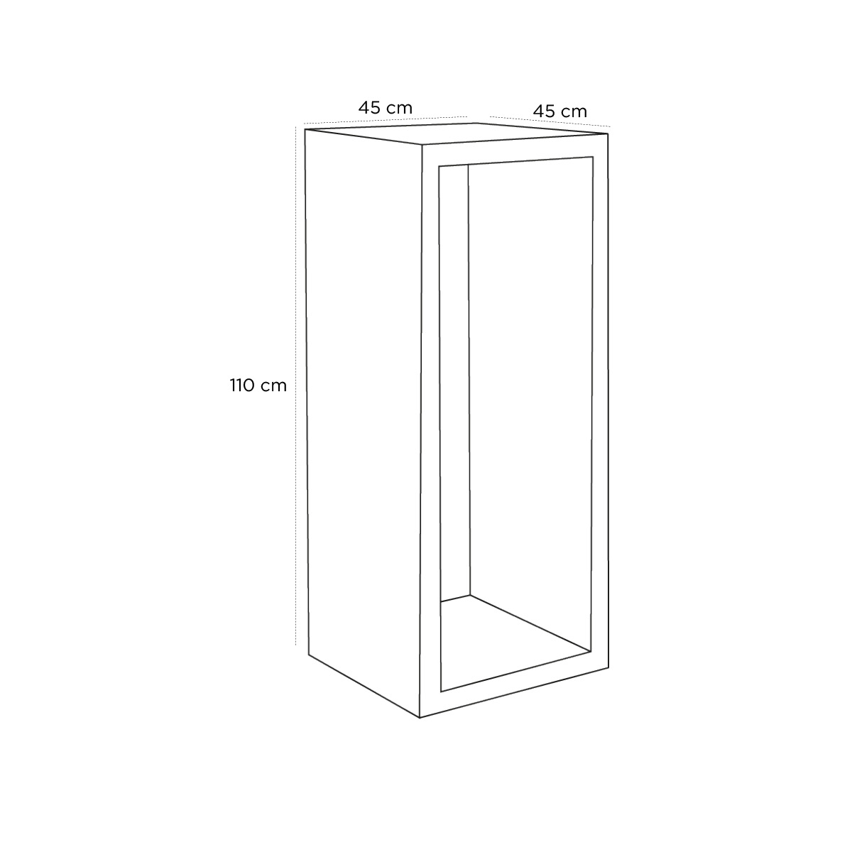 Product schematic Stèle Silver