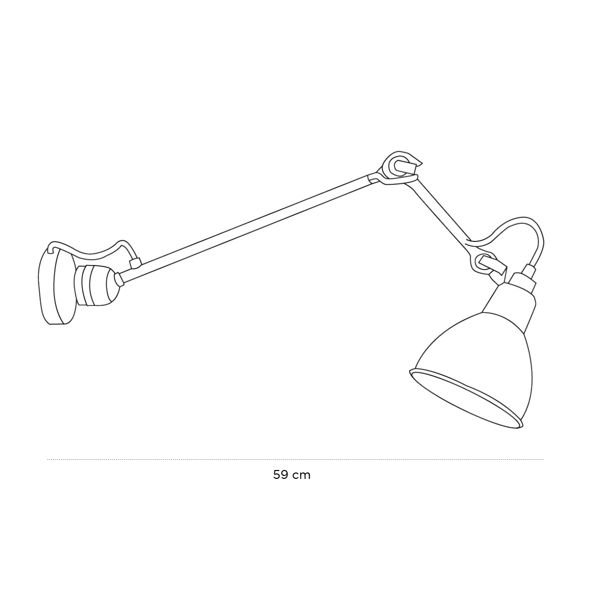 Product schematic Lampe Gras N°304