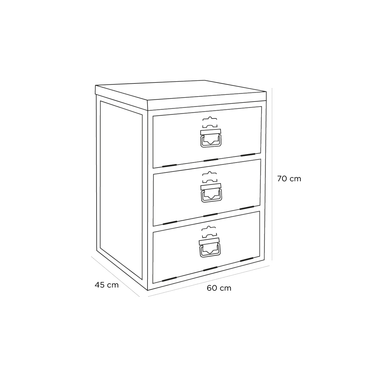 Product schematic Rangement Industriel