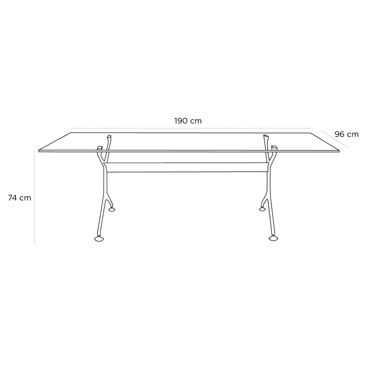 Product schematic Table Frame