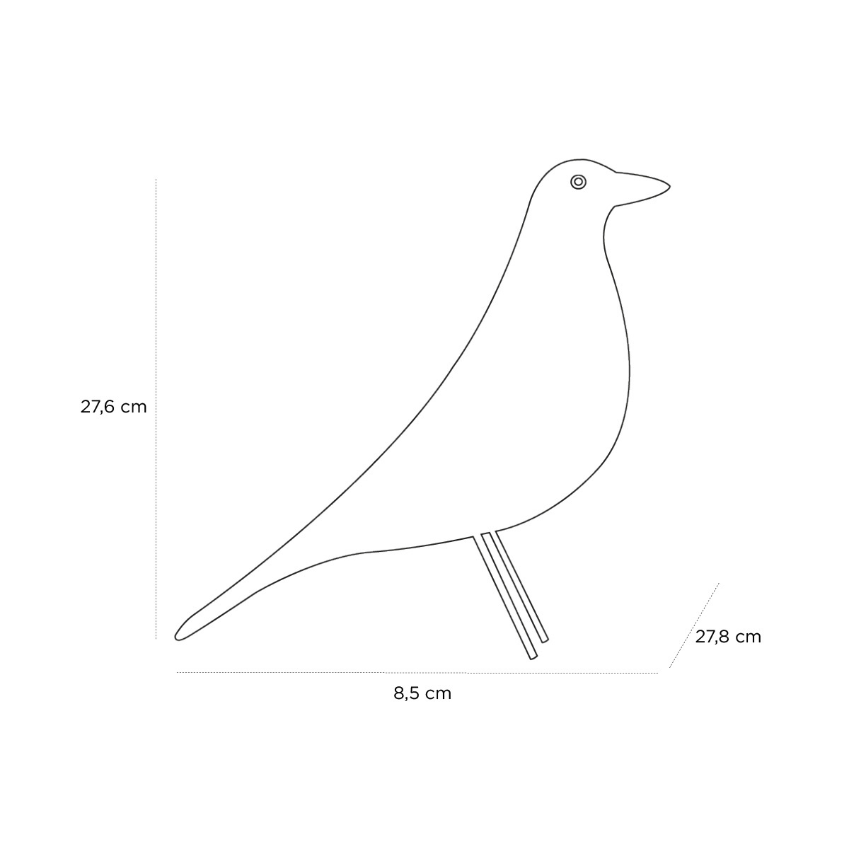 Schéma du produit Eames House Bird Noyer