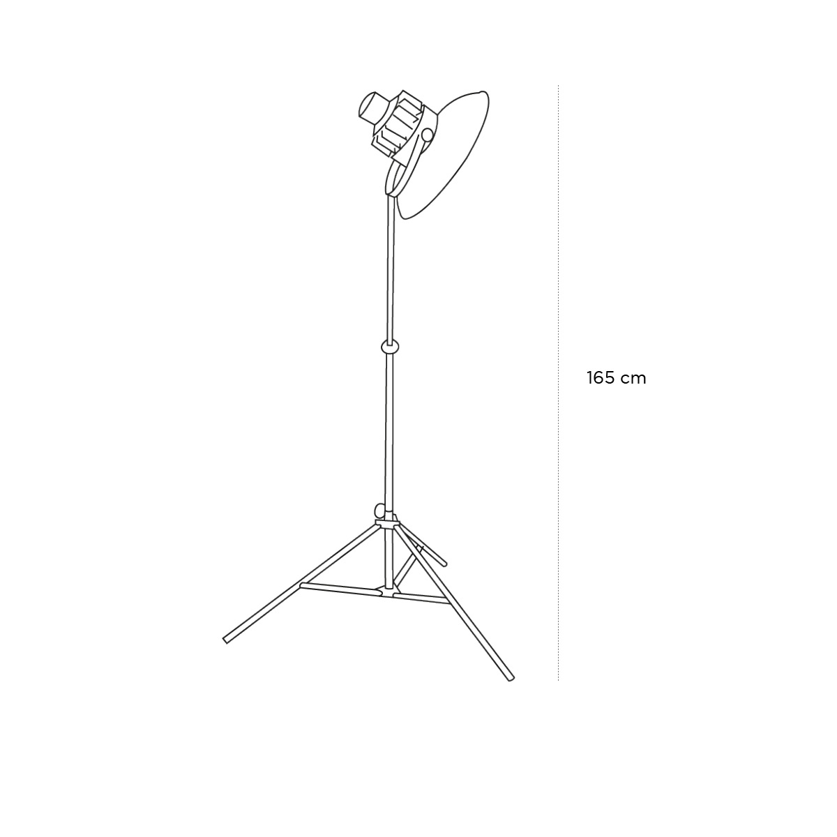 Product schematic Lampadaire Kremer Un Bol