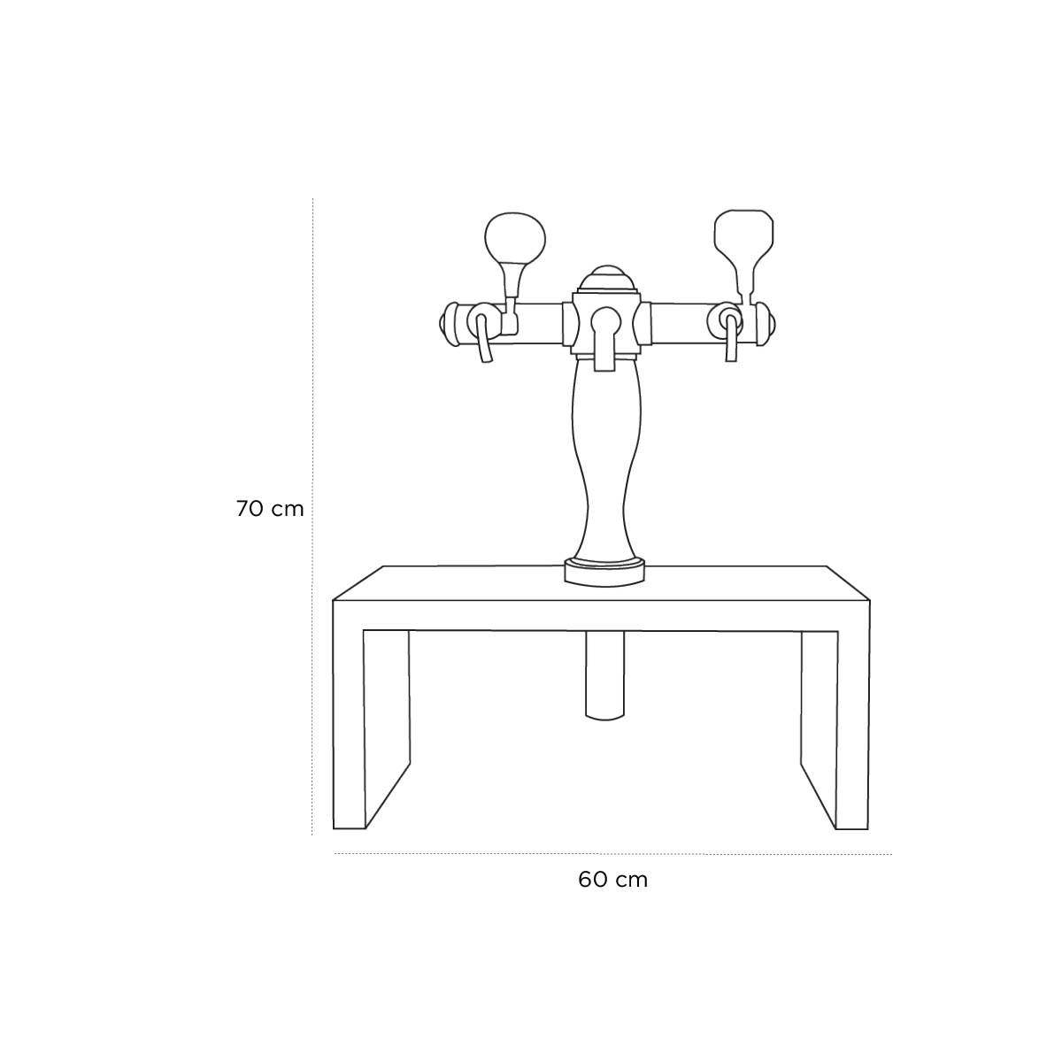 Product schematic Pompe A Bière