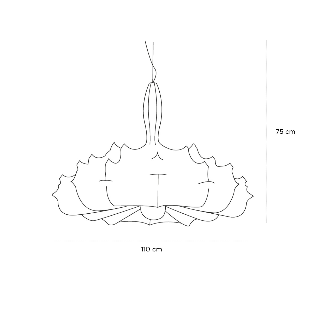 Schéma du produit Suspension Zeppelin