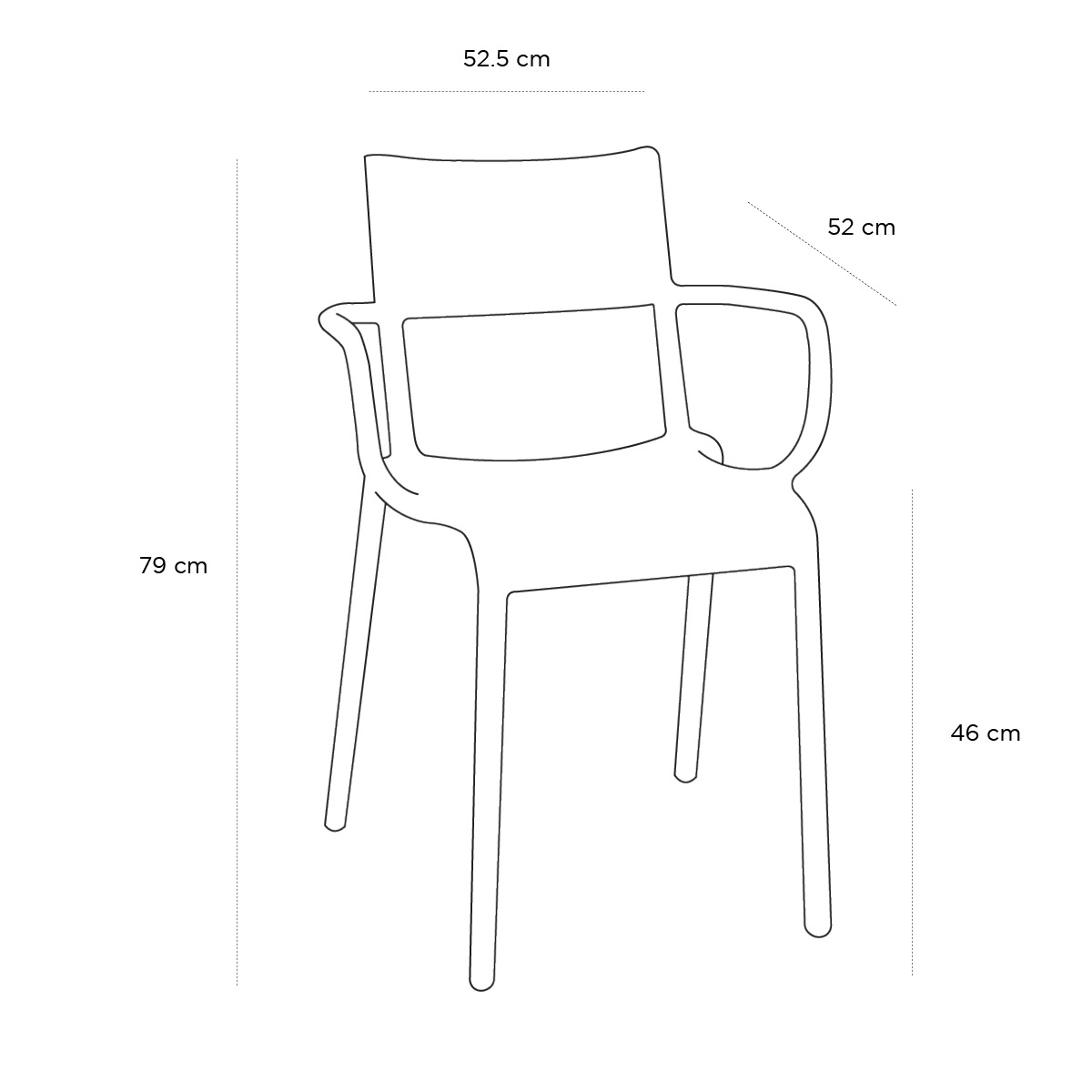 Schéma du produit Chaise Generic A Vert