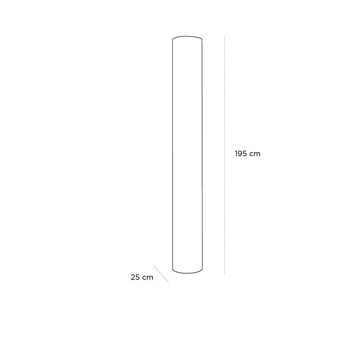 Product schematic Lampadaire Tress