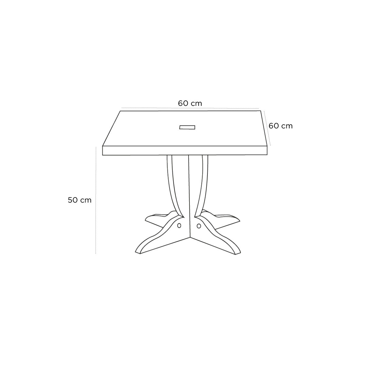 Product schematic Table basse Marly
