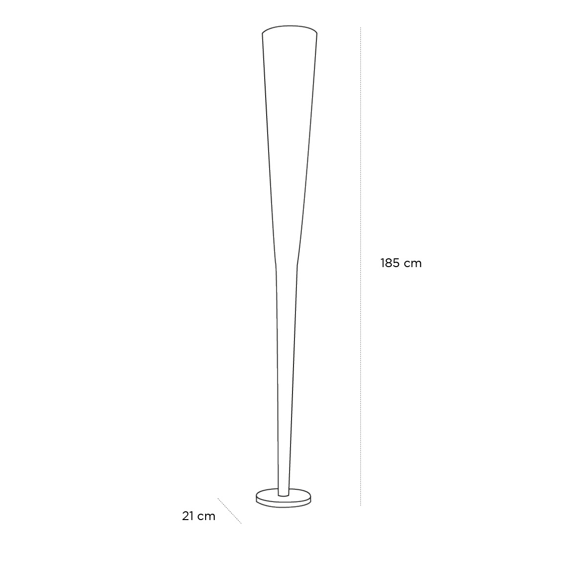 Product schematic Lampadaire Mite