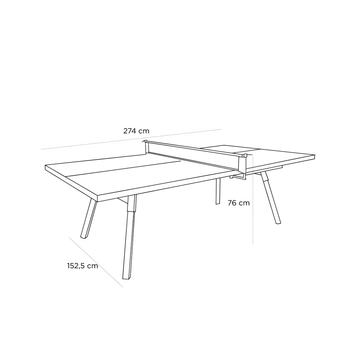 Schéma du produit Table Ping Pong