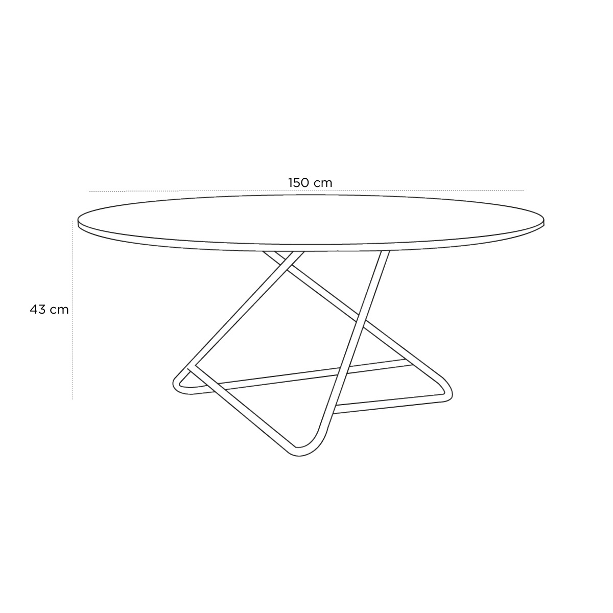 Schéma du produit Table basse Tribeca