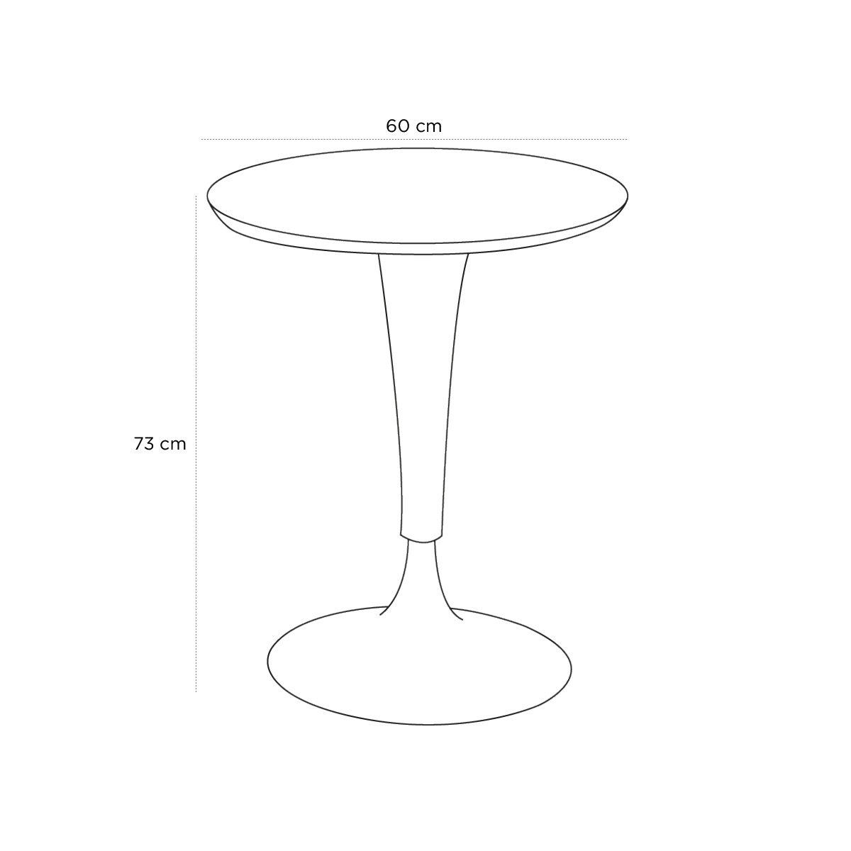 Product schematic Guéridon Dr Na