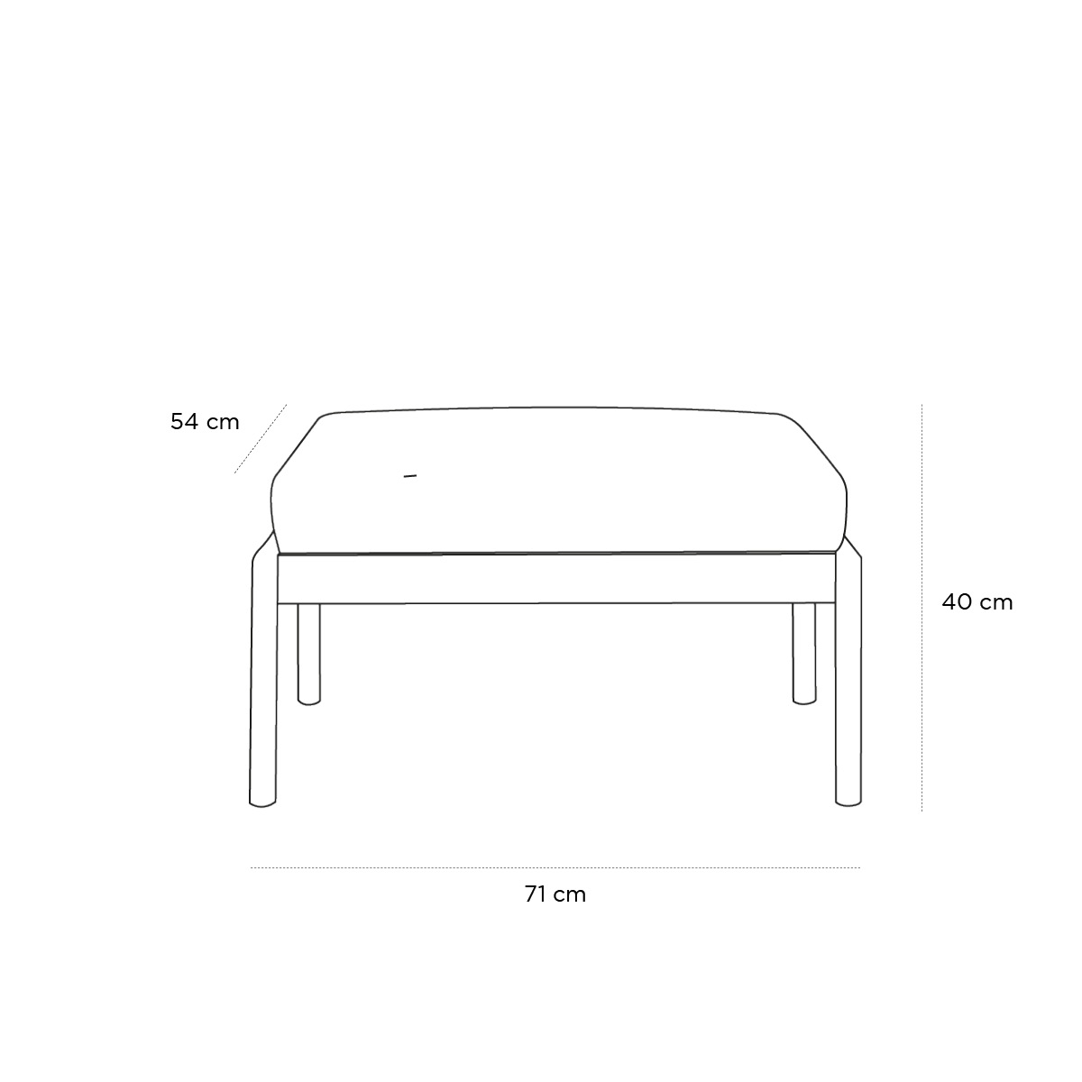 Product schematic Pouf Jack