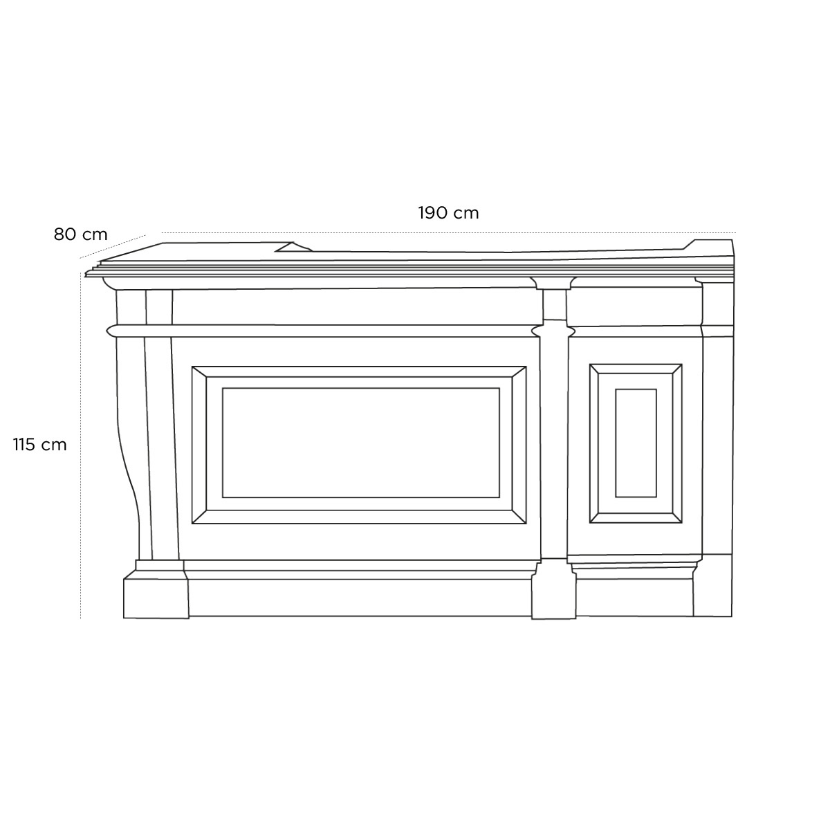 Product schematic Bar Pigalle GM