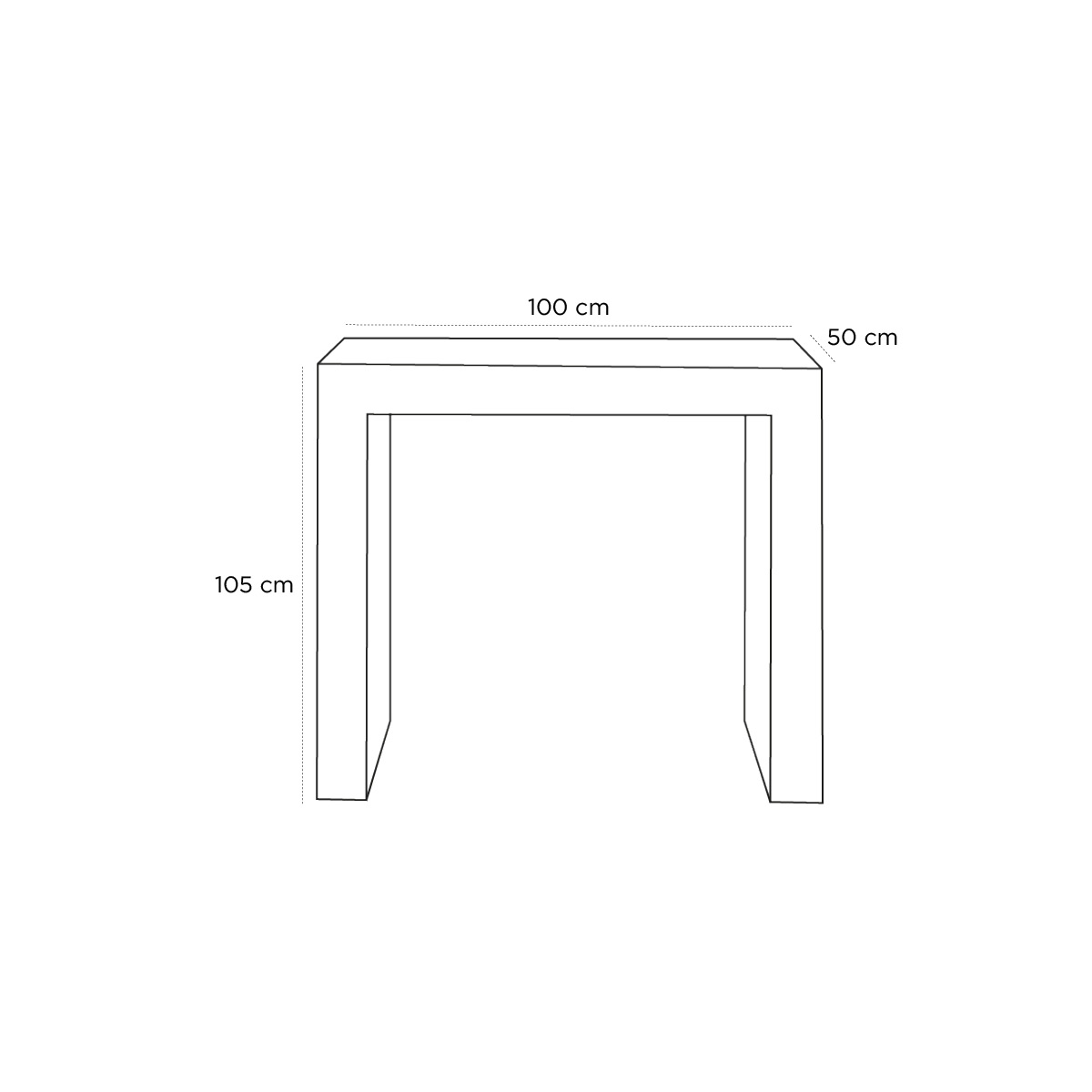 Product schematic Console Roma