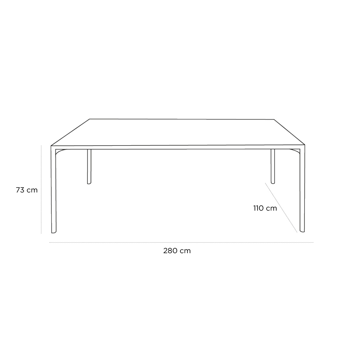 Schéma du produit Table Boiacca Fenix