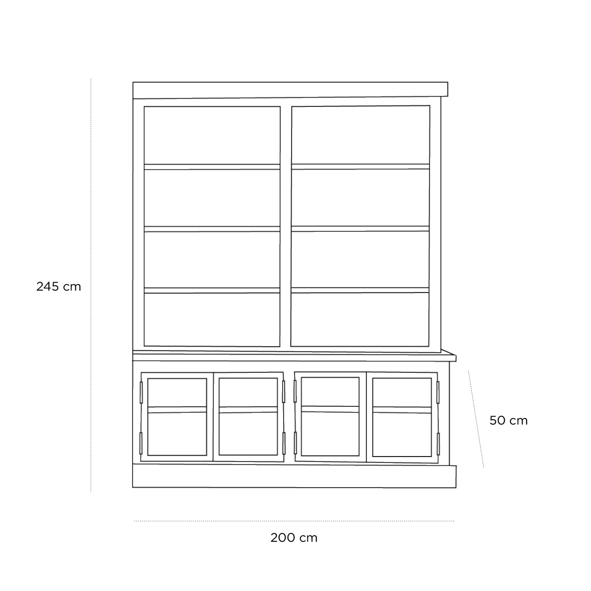 Product schematic Bibliothèque Des Chercheurs Droite