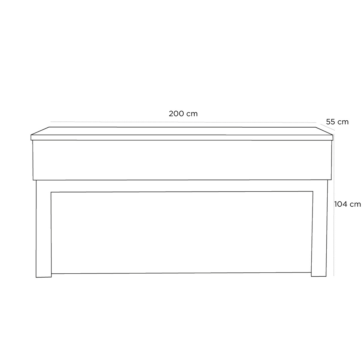 Product schematic Comptoir Welcome