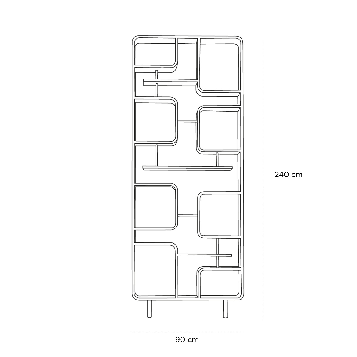 Product schematic Claustra Fifties