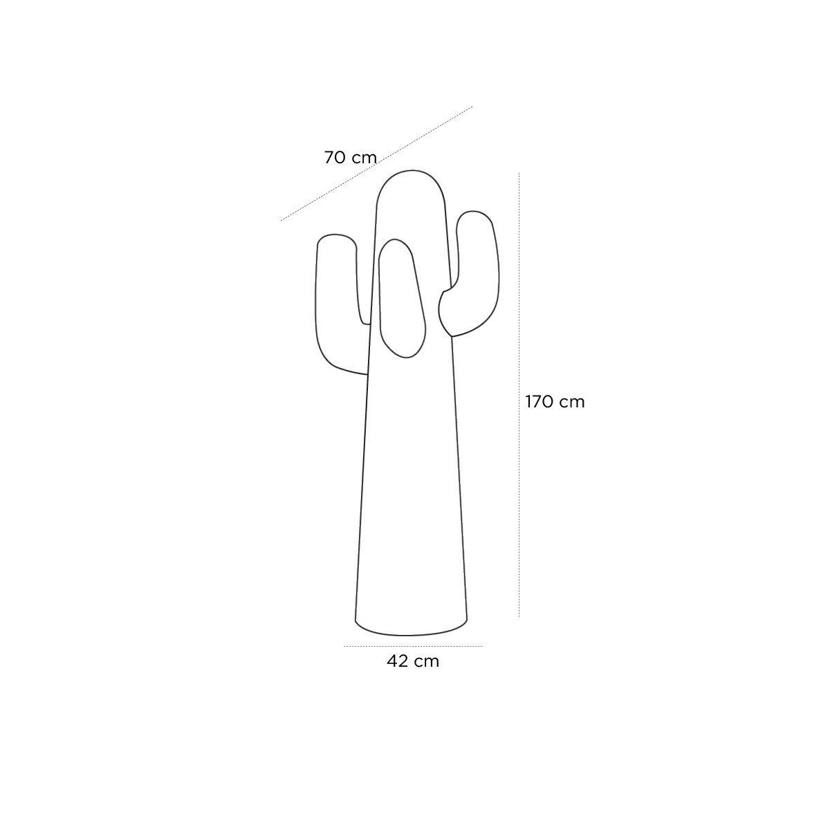 Product schematic Another Cactus Vert