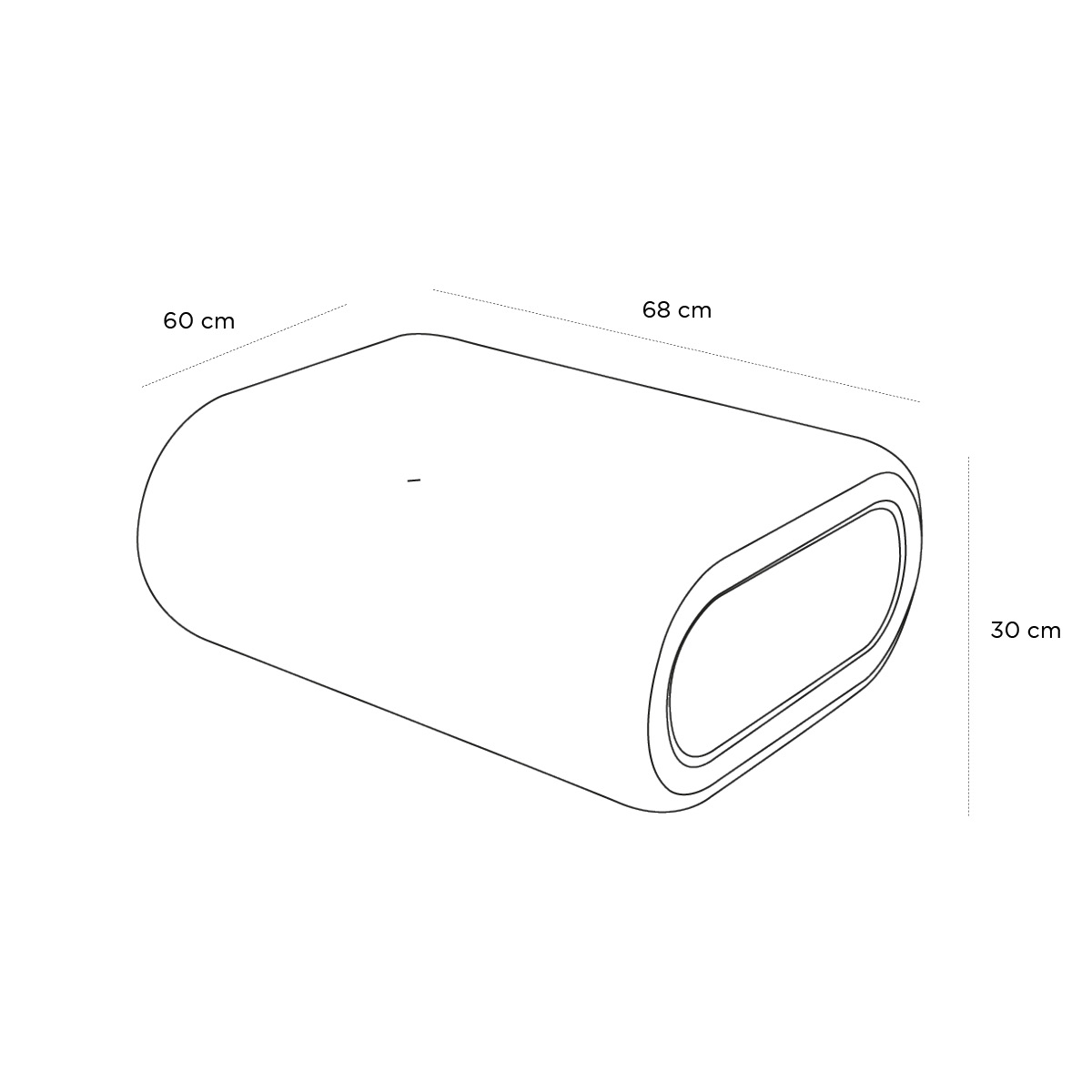 Product schematic Pouf Other One